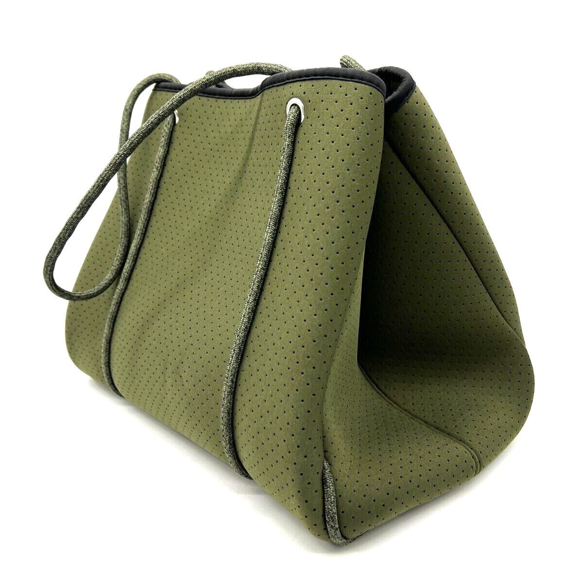 Pole Tribe Green camo Neoprene Tote   Wristlet Handbag Women's Lightweight Durable