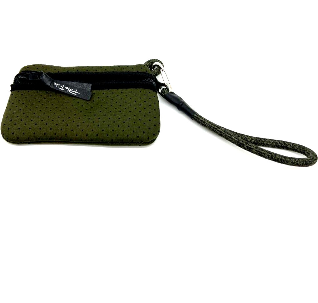 Pole Tribe Green camo Neoprene Tote   Wristlet Handbag Women's Lightweight Durable