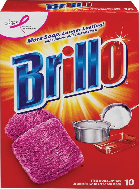 Brillo Original Steel Wool Scouring Pad  10 Count