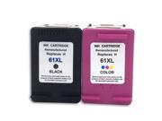 2 PK High Yield for HP 61 61XL Ink Cartridge (1 Black&1 Tri-Color) Deskjet 3512 1512 1000 1510 2512 3000 3050 HP Officejet 2620 2622 2540