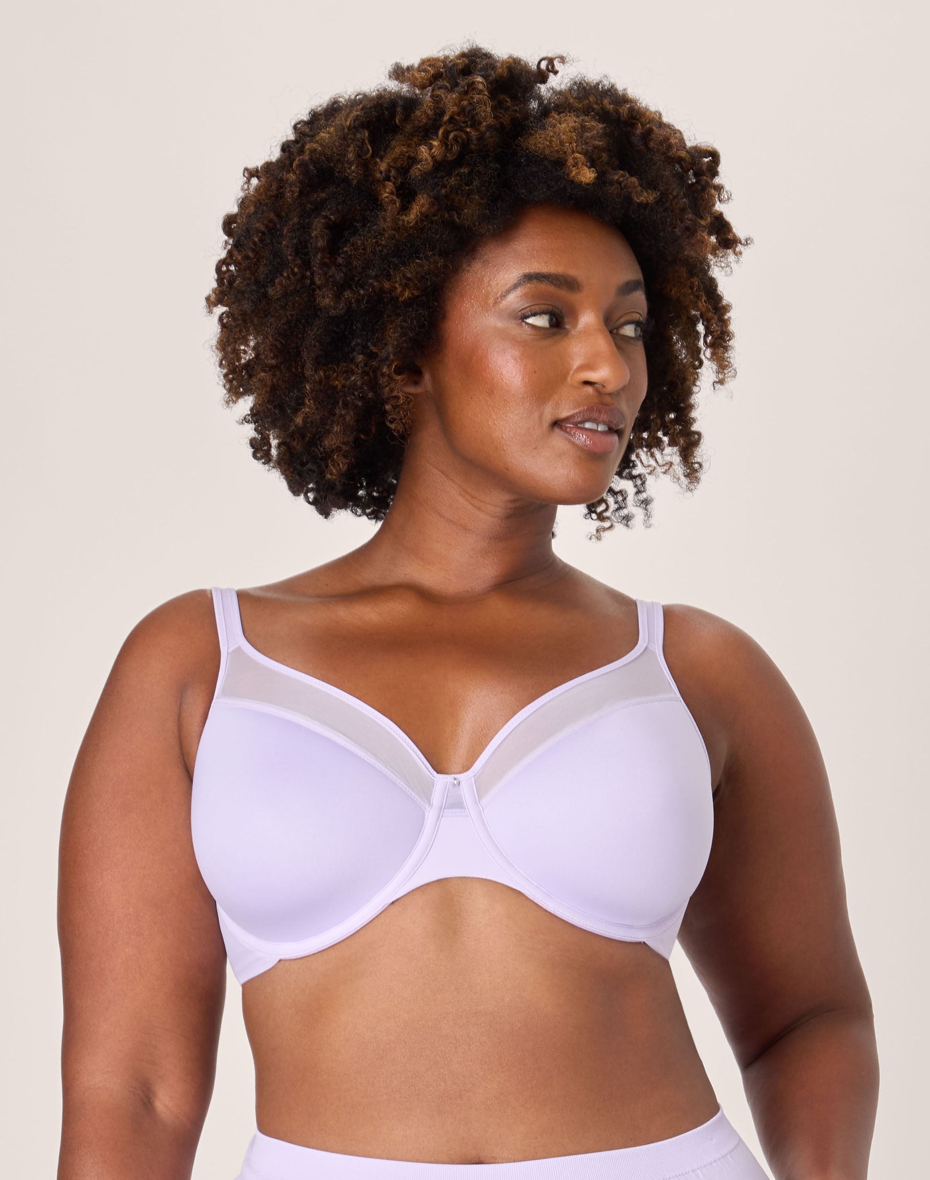 Bali One Smooth U Ultra Light Underwire Bra Lilac Wash 40D