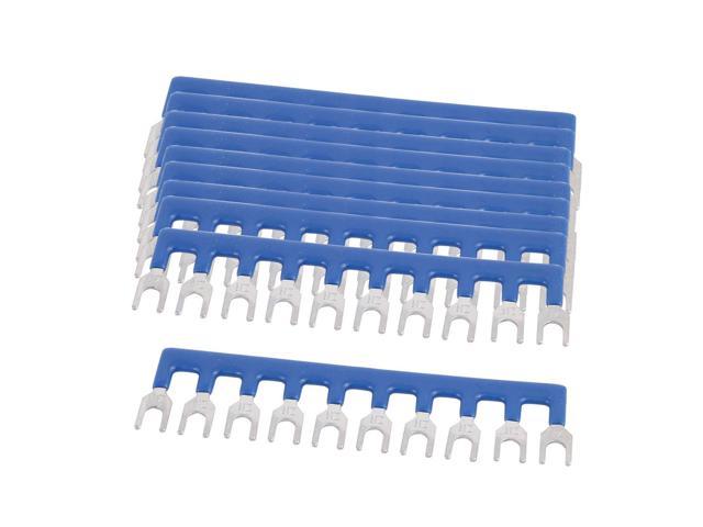 10PCS TBD-10A 5mm Pitch 10 Position PCB Terminal Block Strip Barrier Blue
