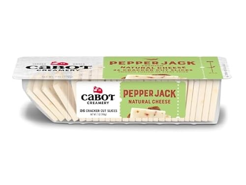 Cabot Cracker Cut Slices Cheese Seriously Sharp, Gouda, Pepper Jack - 7oz X 3 Packs thumbnail