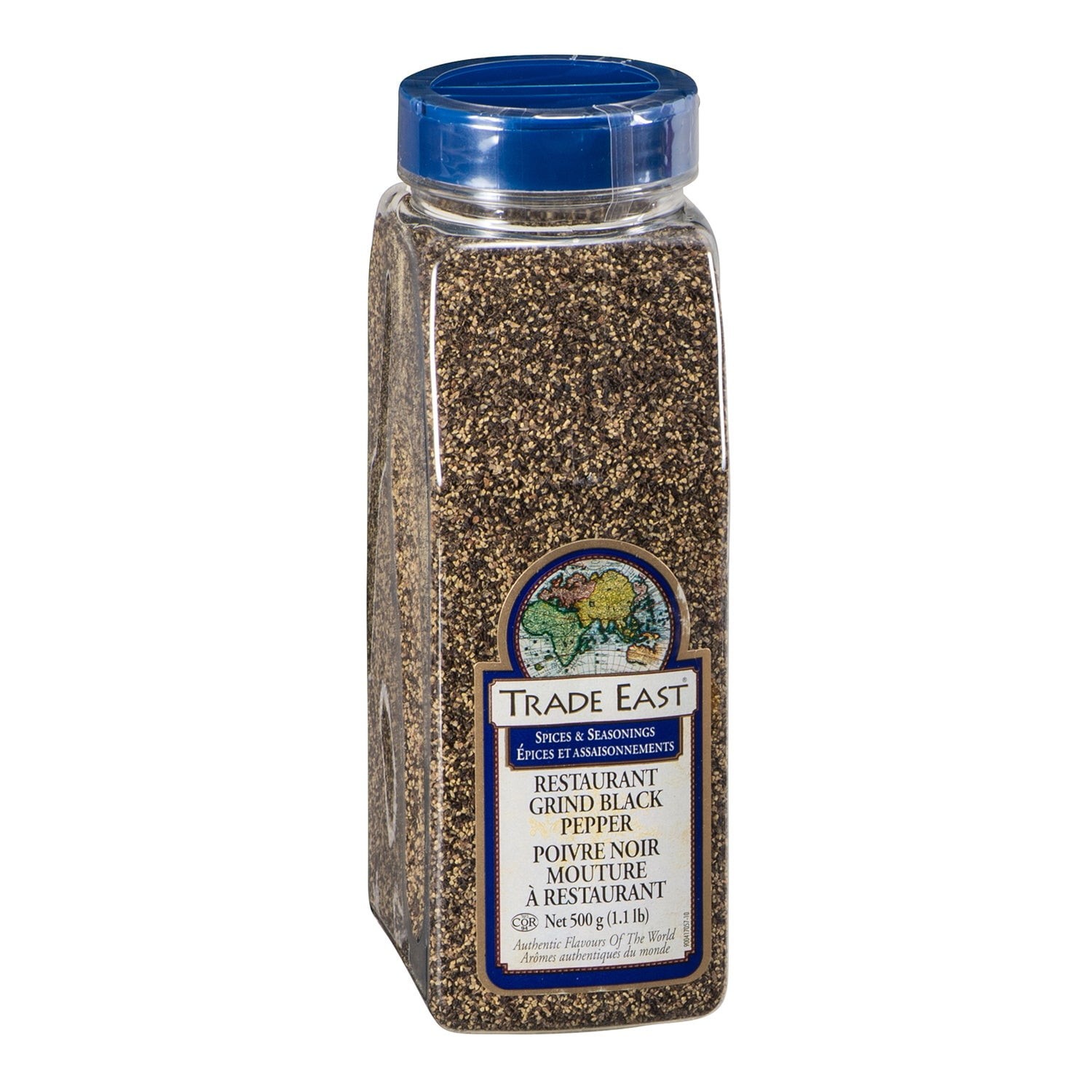 A2zbaazar Trade East Restaurant Coarse Ground Black Pepper, Spice, Shaker 500g/Unit, 12 Units/Case 500 G