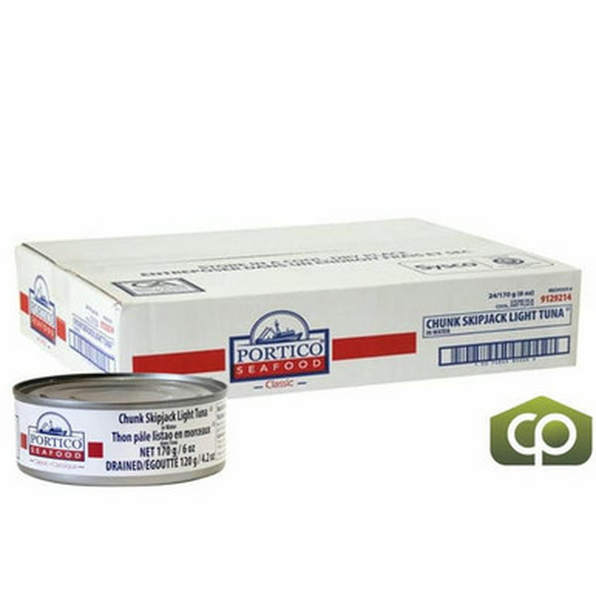 Portico Classic Tuna Chunk Light in Water Can 170 Gr/6 Oz (24/Case)