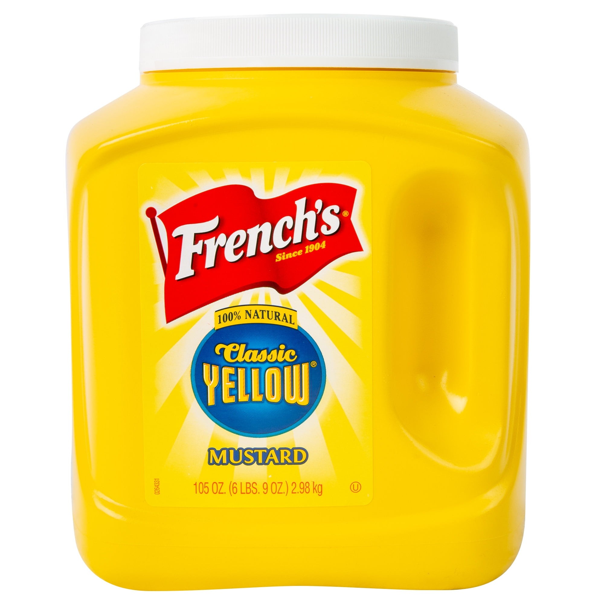 French's 105 Oz. Classic Yellow Mustard Jug - 4/Case 105 Oz