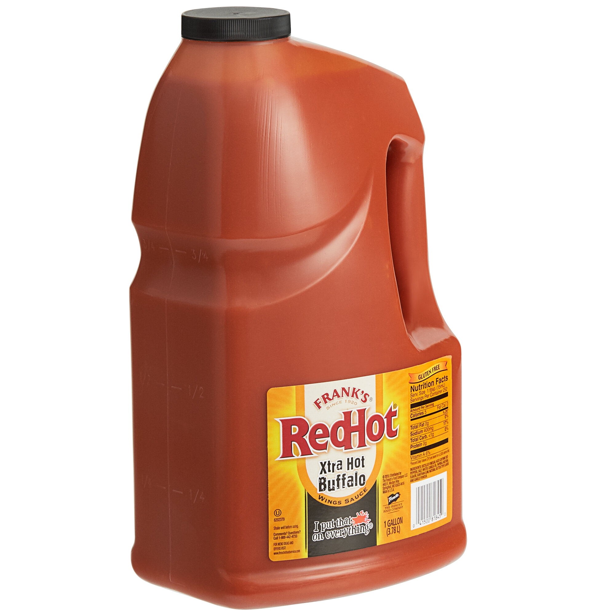 Frank's Redhot 1 Gallon Xtra Hot Buffalo Wings Sauce 1 Gal