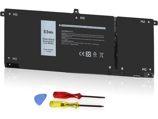 53Wh H5CKD 15V Battery for Dell Inspiron 7506 7405 7306 7300 7500 5406 5400 2-in-1 Silver 5502 5501 5402 5401 5505 5300 5301 5508 5509 Latitude