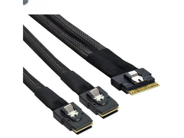 For SLIM SAS SF-8654 8I to 4 Ports MINI SAS 8087 Server Con Tion Cable