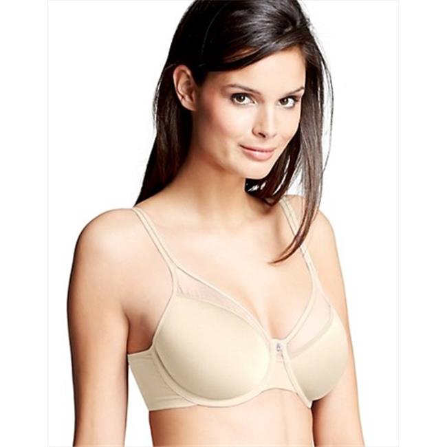 One Smooth U 3439 Ultra Light Illusion Neckline Underwire Bra Size 40D, Light Beige