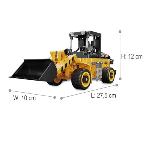 JAMARA 402887 CADA Wheel Loader 1:15 Bricks - Construction Vehicles from 8 Years, Technical Toy for Children, Gift Idea for Children, Vehicle in Clamp thumbnail