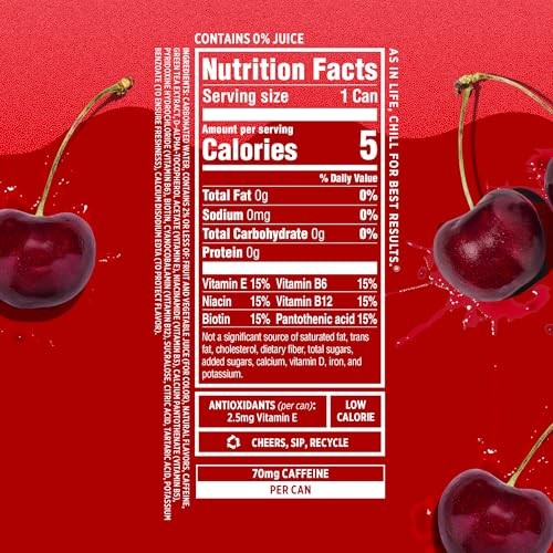 Sparkling Ice® Caffeine Soda Shoppe Cherry Cola Perfectly Caffeinated® Sparkling Water with 70mg Caffeine, Zero Sugar, with Antioxidants and Vitamin thumbnail