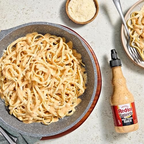 Frank’s RedHot Hot Sauce, Ghost Pepper Ranch, Squeeze Bottle, Hot Heat, Ghost Pepper Heat and Cool, Creamy Ranch, Squeeze on Burgers, Pizza, Salads, thumbnail