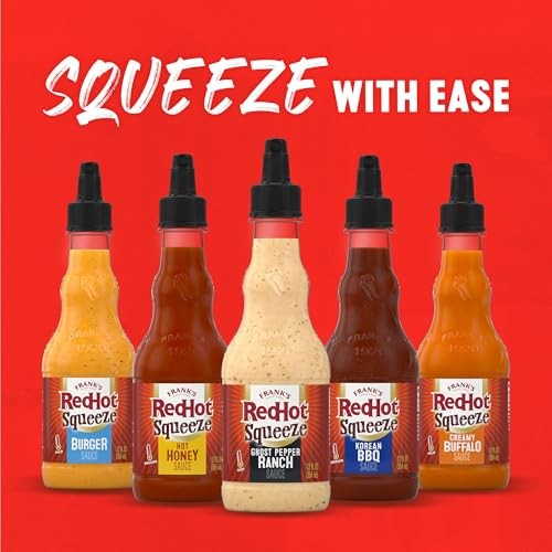 Frank’s RedHot Hot Sauce, Ghost Pepper Ranch, Squeeze Bottle, Hot Heat, Ghost Pepper Heat and Cool, Creamy Ranch, Squeeze on Burgers, Pizza, Salads, thumbnail