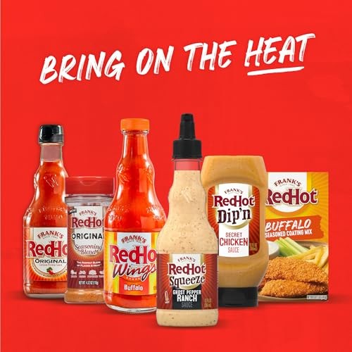 Frank’s RedHot Hot Sauce, Ghost Pepper Ranch, Squeeze Bottle, Hot Heat, Ghost Pepper Heat and Cool, Creamy Ranch, Squeeze on Burgers, Pizza, Salads, thumbnail