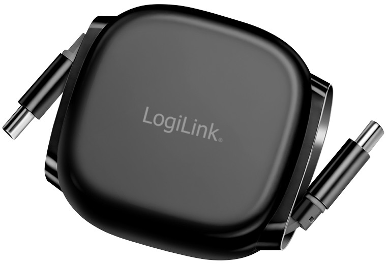 LogiLink USB 2.0 Type-C Cable. C/M to C/M. Retractable. 480 Mbps. 60W