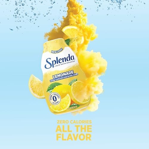 SPLENDA Liquid Water Enhancer Drops, Sugar Free, Zero Calorie, Natural Flavor, Concentrated Drink Mix, 3.11 Fl Oz Each Bottle (Lemonade, 1 Pack) thumbnail