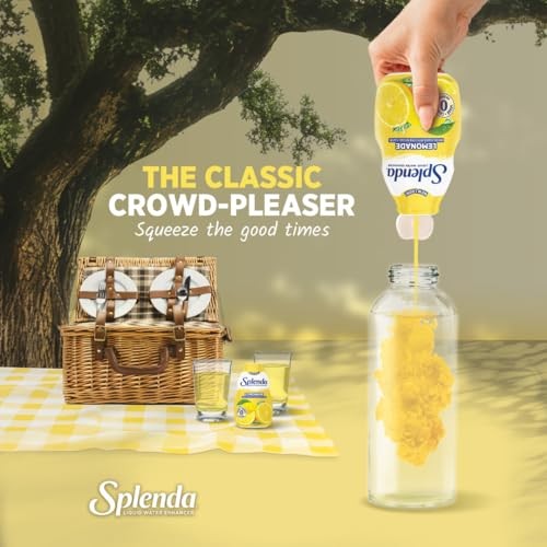 SPLENDA Liquid Water Enhancer Drops, Sugar Free, Zero Calorie, Natural Flavor, Concentrated Drink Mix, 3.11 Fl Oz Each Bottle (Lemonade, 1 Pack) thumbnail