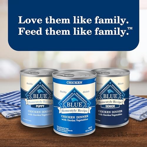 Blue Buffalo Homestyle Recipe Beef Dinner with Garden Vegetables Wet Dog Food for Adult Dogs, Chicken Recipe, 12.5 Oz. Cans, 3 Count thumbnail