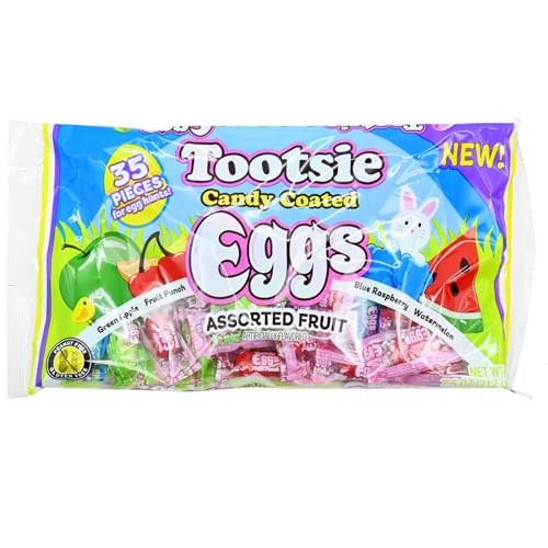 Tootsie Roll Easter Eggs Wrapped Assorted Fruit, 7.5oz Bag