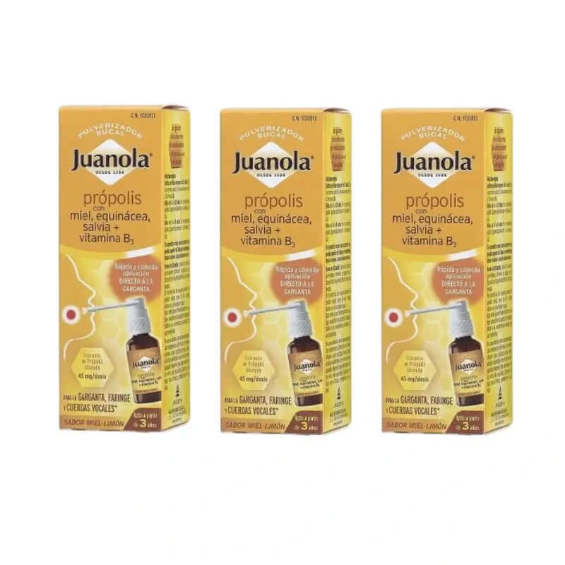 Juanola Propolis Spray Packung 3 X 30 Ml