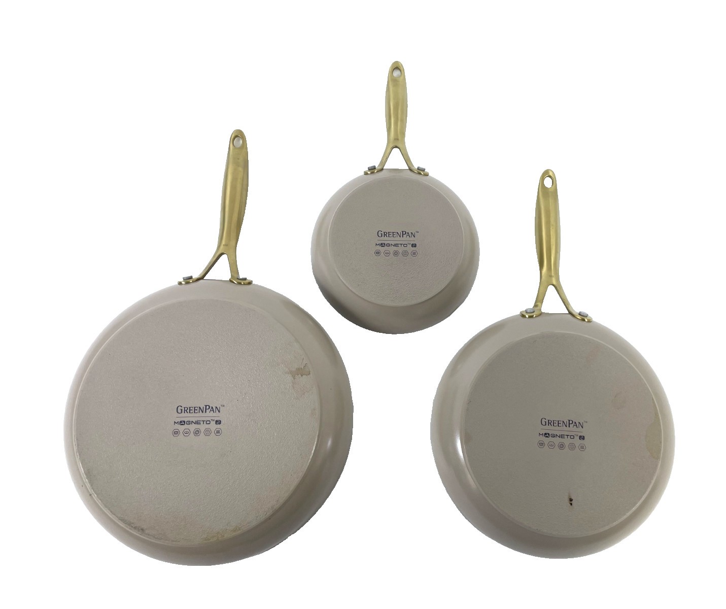 GreenPan Jewel Pro 11-Piece Cookware Set Hard Anodized Nonstick Taupe - CLEAN