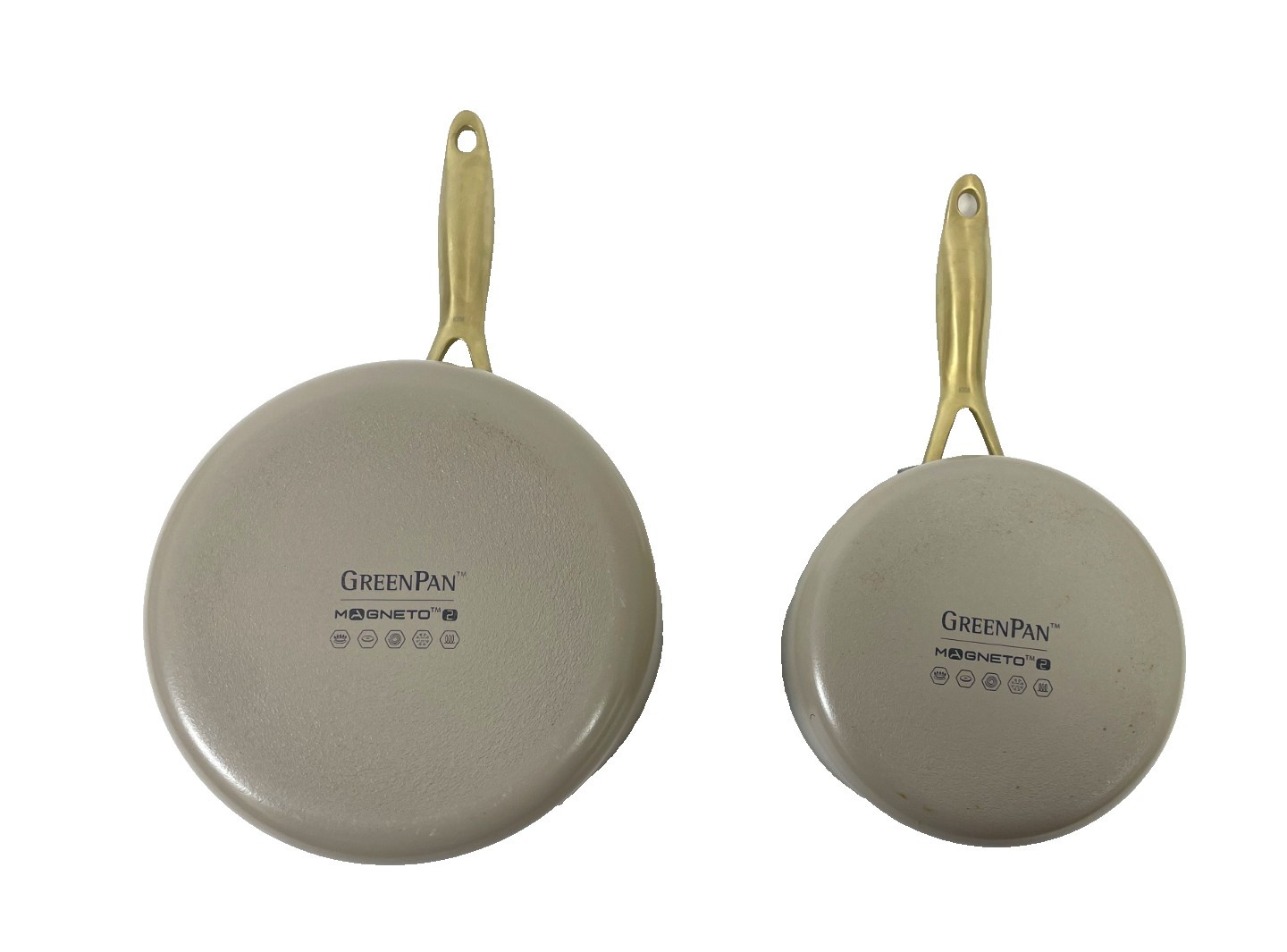 GreenPan Jewel Pro 11-Piece Cookware Set Hard Anodized Nonstick Taupe - CLEAN