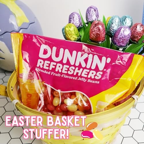 Dunkin' Refreshers Jelly Beans, Assorted Fruit Flavored Candies, Easter Egg Fillers or Basket Stuffer Treats, 12 Ounces thumbnail
