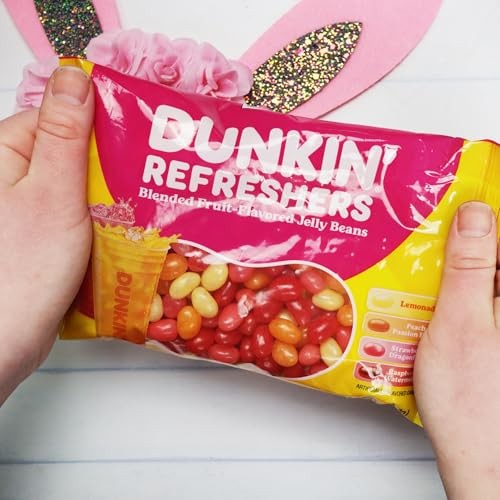 Dunkin' Refreshers Jelly Beans, Assorted Fruit Flavored Candies, Easter Egg Fillers or Basket Stuffer Treats, 12 Ounces thumbnail