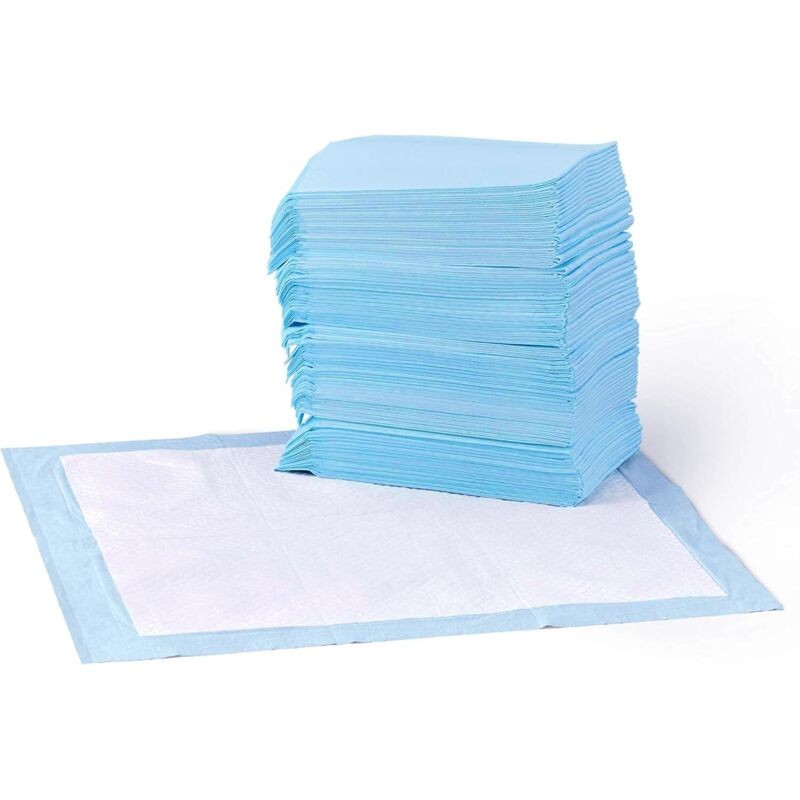 Coussinets D'Urine Bleus (33 Cm X 45 Cm) Pour Chiots, Anti-fuites, Super Absorbants, Séchage Rapide, Apprentissage De La Propreté, 100 Unités