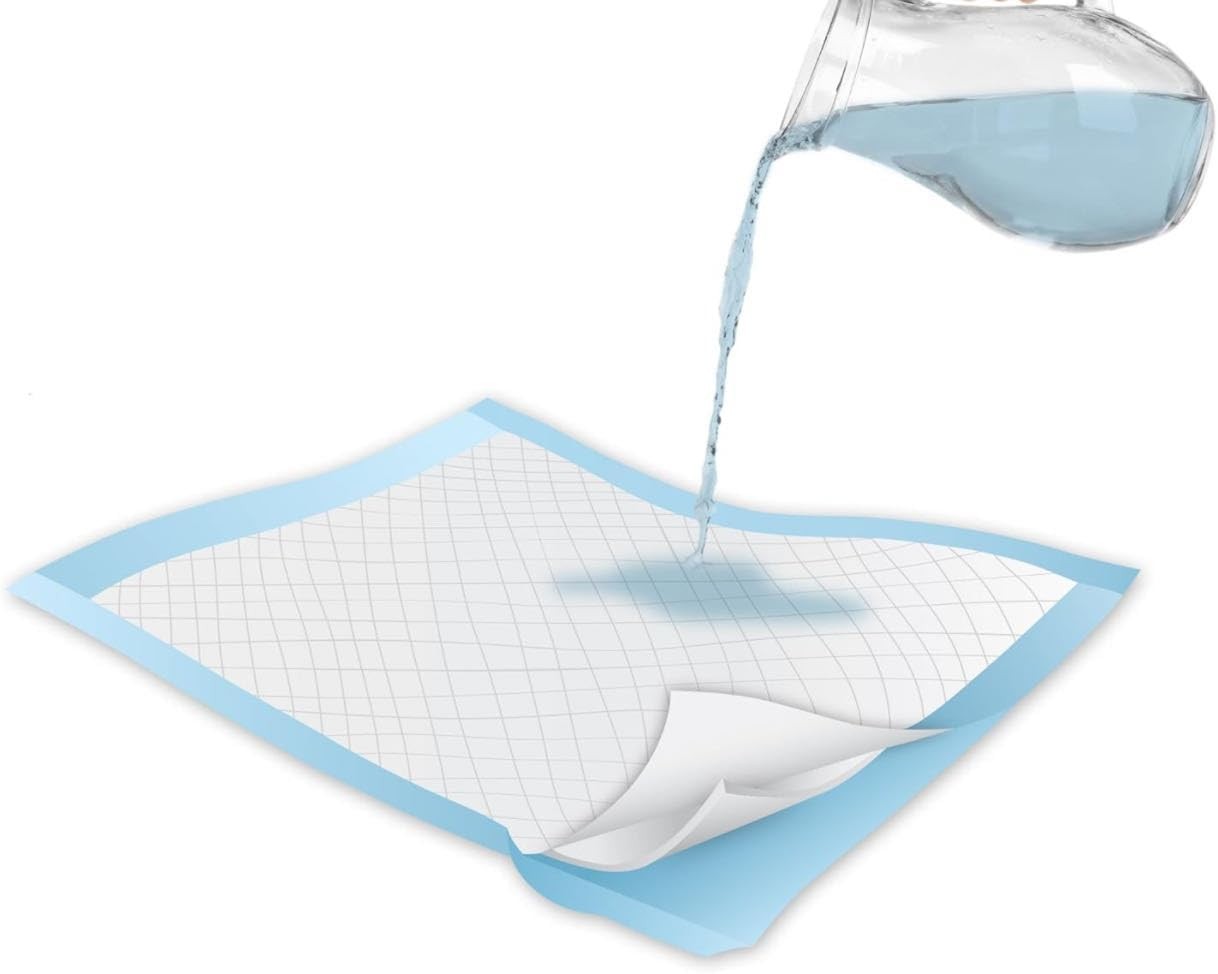 Coussinets D'Urine Bleus (33 Cm X 45 Cm) Pour Chiots, Anti-fuites, Super Absorbants, Séchage Rapide, Apprentissage De La Propreté, 100 Unités thumbnail