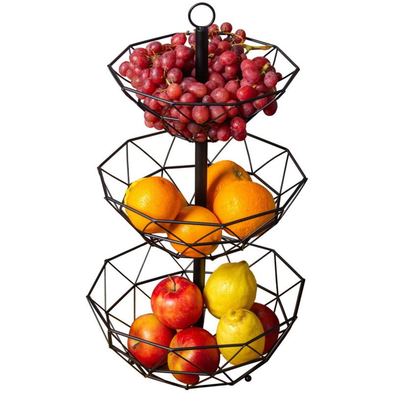 Corbeille À Fruits À 3 Niveaux Brunbeste Bb-3439