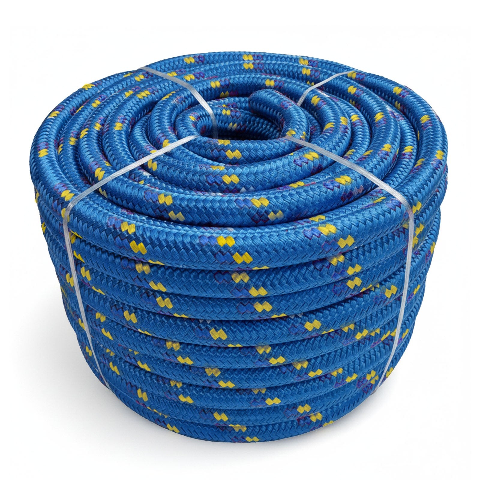 Corde Structure Tressée, Résistance À La Traction K2 Bleu-jaune Diamètre: 22 Mm Longueur: 100 M thumbnail