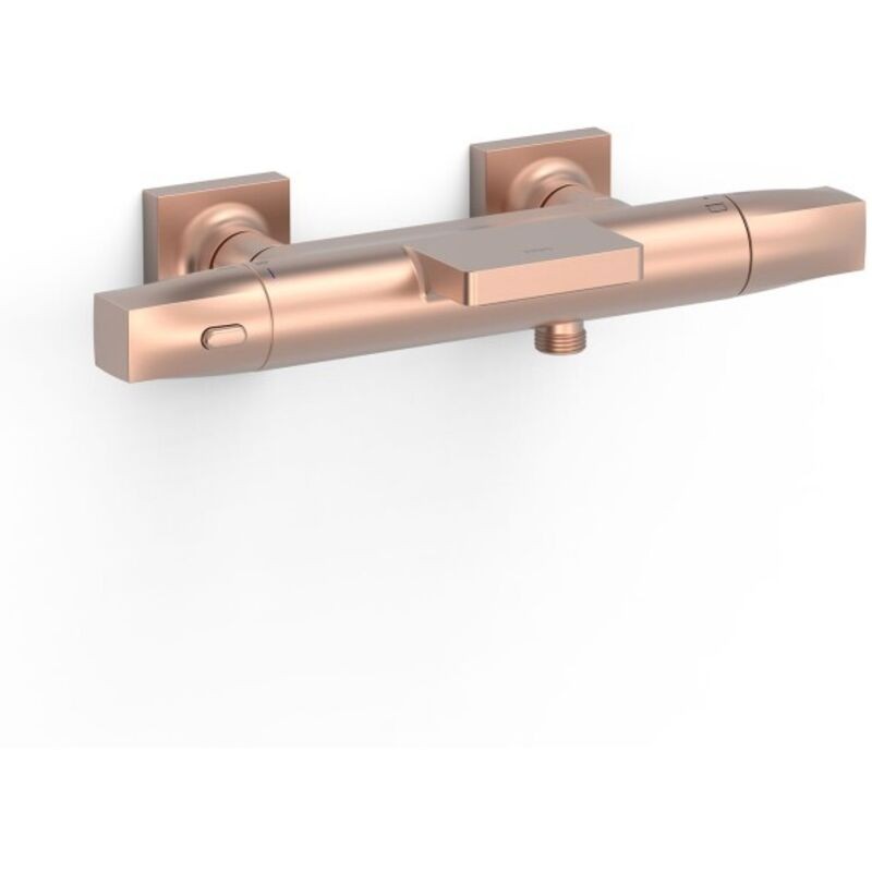 Mitigeur Bain-douche Thermostatique Mural Over‑wall or Rose Mat 24k - Tres 19017415opm