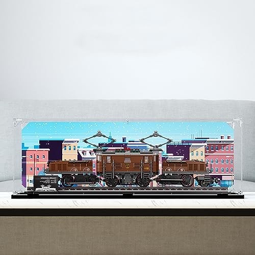Acrylic Display Case for Lego Crocodile Locomotive 10277 - Showcase, Protect & Decorate Model with Dustproof Storage,Collectibles, Gifts (Background a thumbnail