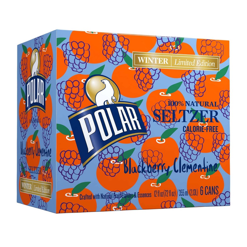 Polar Blackberry Clementine Seltzer Water - 6pk/12 Fl Oz Cans
