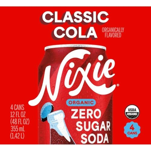 Nixie, Soda Zero Sugar Classic Cola 12 Ounce Organic, 12 Fl Oz, 4 Pack thumbnail
