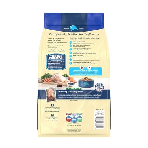 Blue Buffalo Life Protection Formula Grain Free Adult Dry Dog Food  Chicken  4lb Bag thumbnail