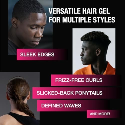 Red by Kiss Power Grip Gel – Long-Lasting Hold, Frizz-Free, High Shine, Protein Complex, Edge Control & Curl Definition (Ultra Hold, 5 Oz) thumbnail