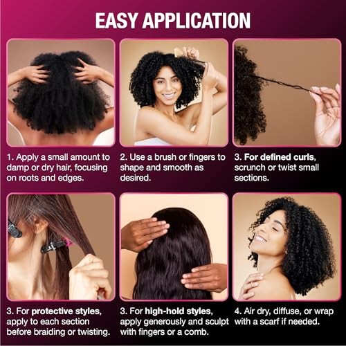Red by Kiss Power Grip Gel – Long-Lasting Hold, Frizz-Free, High Shine, Protein Complex, Edge Control & Curl Definition (Ultra Hold, 5 Oz) thumbnail
