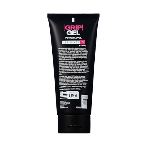 Red by Kiss Power Grip Gel – Long-Lasting Hold, Frizz-Free, High Shine, Protein Complex, Edge Control & Curl Definition (Ultra Hold, 5 Oz) thumbnail