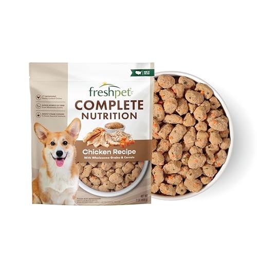 Freshpet Fresh Dog Food, Freshly Roasted Meals, Complete Nutrition Chicken Recipe, 1 Lb