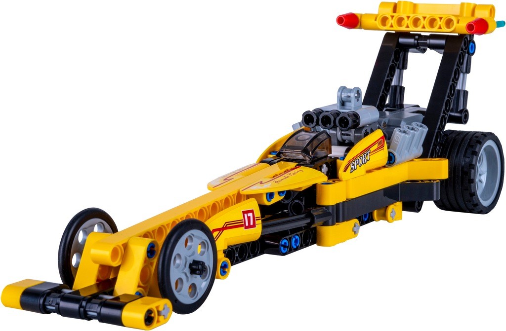 Jamara Konstruktions-Spielset »CaDA, Bricks, Drag Racing Gelb (402863)«