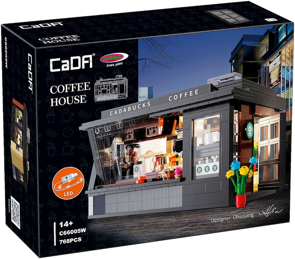 Jamara Konstruktions-Spielset »CaDA, Bricks, Coffee House (402884)« Mit LED Licht thumbnail