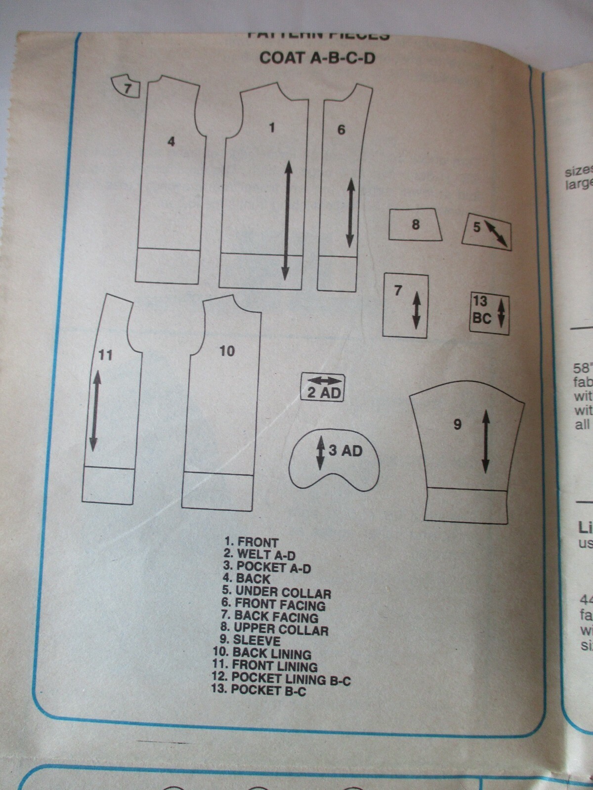 McCall's Pattern 6229 Miss Men Teen Boys Size M (36, 38) Lined Coat Two Lengths thumbnail