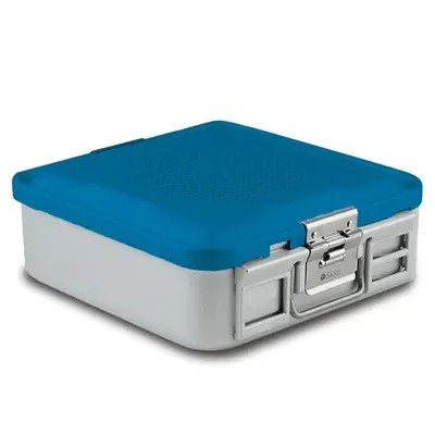 Sklar 10-4542 SklarLite Sterilization Container - Half-Size, Safe Lid, Perforated Bottom, 11-1/4