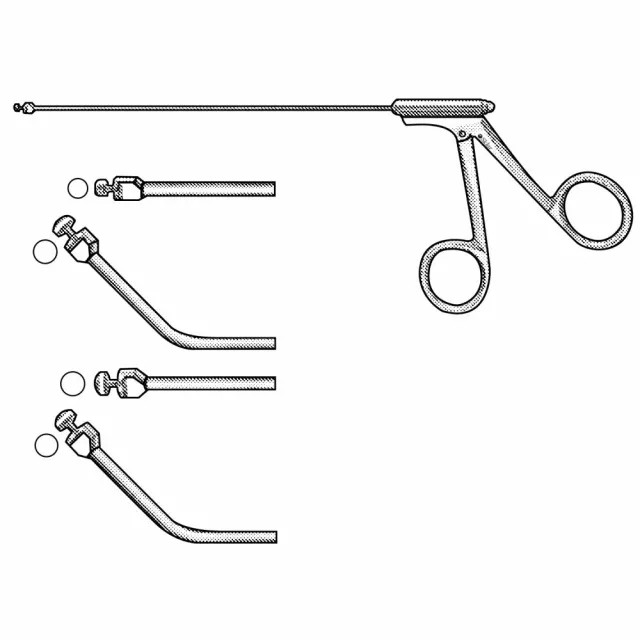 Sklar 70-5509 Stammberger Circular Cutting Punch Forceps - Angled, 4.5mm
