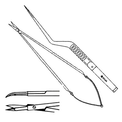 Sklar 98-7950 Micro Scissors Bay Cv Vannas 6.25