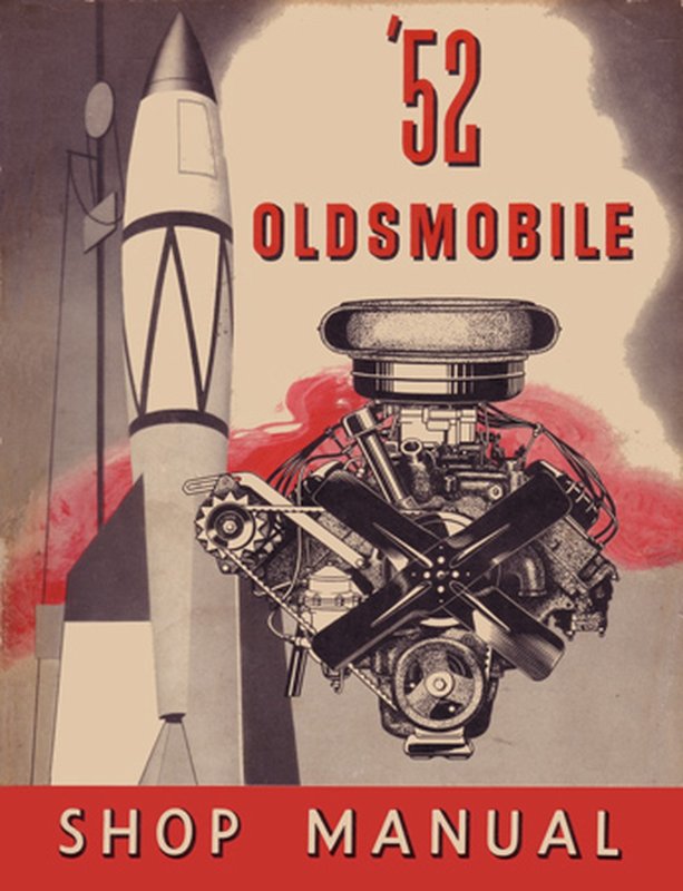 Bishko OEM Repair Maintenance Shop Manual Bound for Oldsmobile All Models 1952