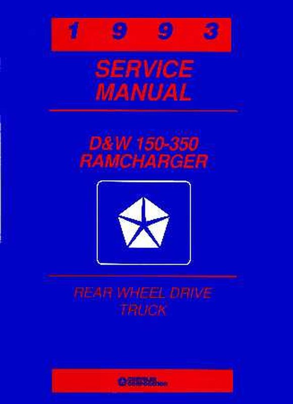 Bishko OEM Repair Maintenance Shop Manual Bound for Dodge Truck D/W 150-350 1993